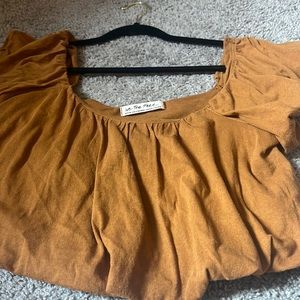 Brownish cropped top